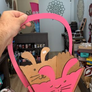 Cesta Páscoa mdf 3mm