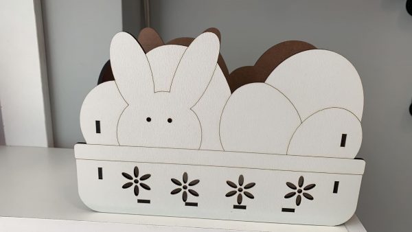 Cestinha Páscoa mdf 3mm - Imagem 3