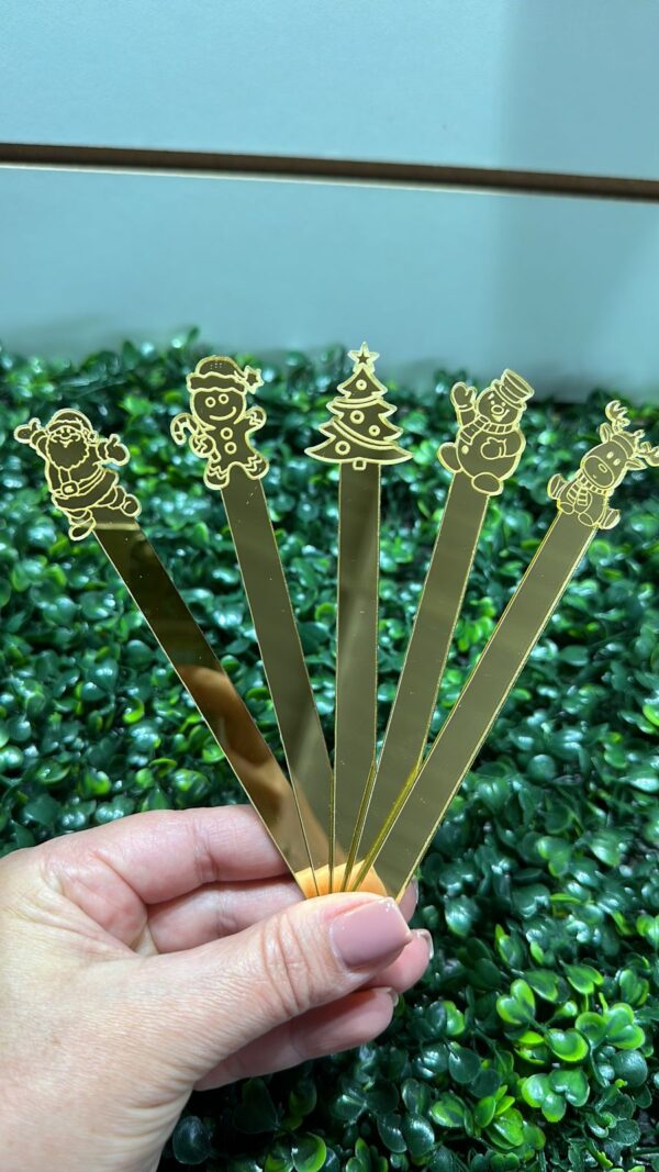 Palito Picolé Acrílico Natal 50und