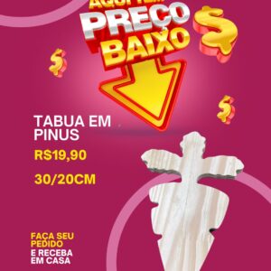 Tábua de Cenoura Pinus 20/20cm