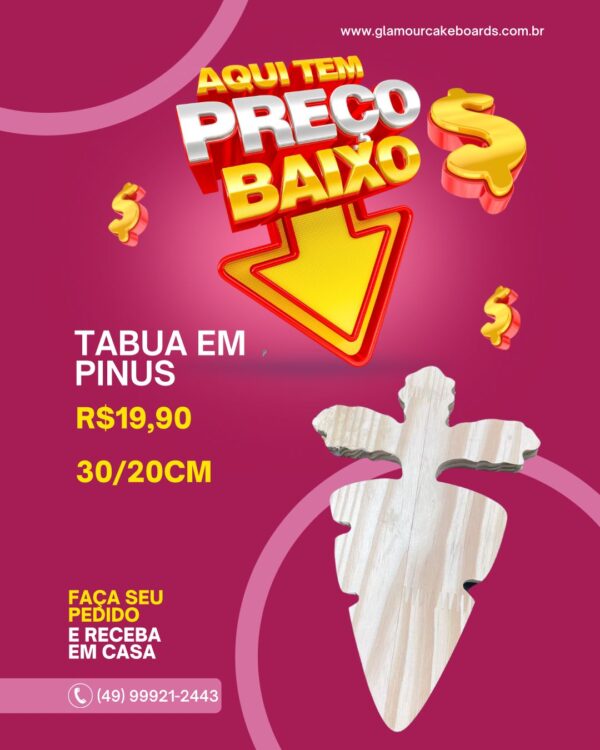 Tábua de Cenoura Pinus 20/20cm