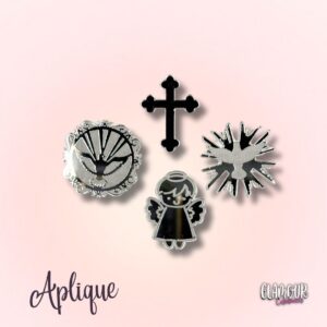 Aplique Acrílico Batizado