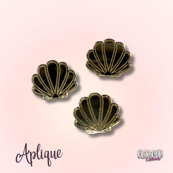 Aplique Acrílico Concha
