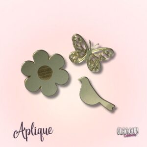 Aplique Acrílico Jardim