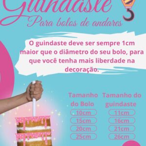 Guindaste para bolo de andar