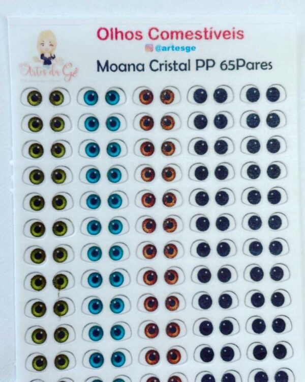Olhos Comestíveis Moana Cristal