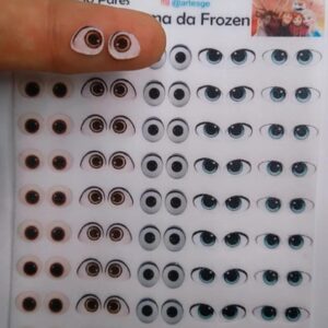 Olhos Comestíveis Princesa Frozen