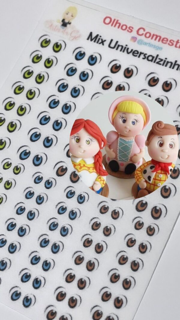 Olhos Comestiveis Mix Universalzinho