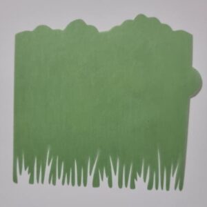 Stencil Grama Alta e Paisagem