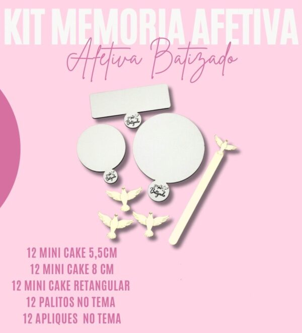 Kit Memoria Afetiva Batizado